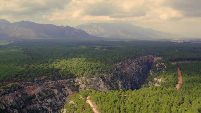 Scenic View of G&uuml;ver Canyon near Antalya