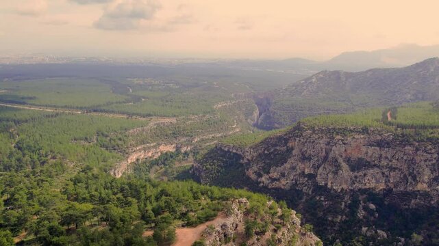 Scenic View of G&uuml;ver Canyon near Antalya