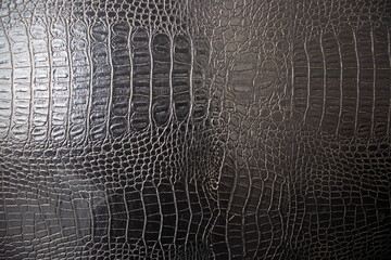 A leather base with snakeskin texture. background.	