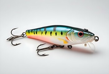 Fishing lure isolated on white