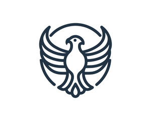 Eagle logo design vector icon symbol illustration