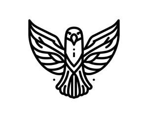 Eagle logo design vector icon symbol illustration