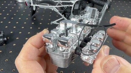 オートバイの大型プラモデル