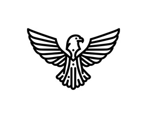 Eagle logo design vector icon symbol illustration