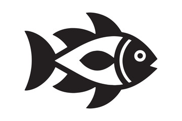 Obraz premium Fish silhouette vector illustration