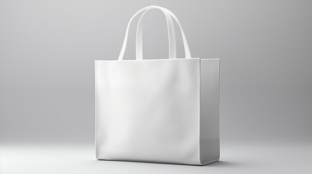 Tote bag blanc, sac en coton. Mock-up pour branding, merchandising, business. Entreprise, travail. Marque, logo. Pour conception et cr&eacute;ation graphique.