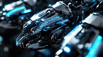 Fototapeta premium Futuristic Robotic Claw: Close-up of Advanced Technology
