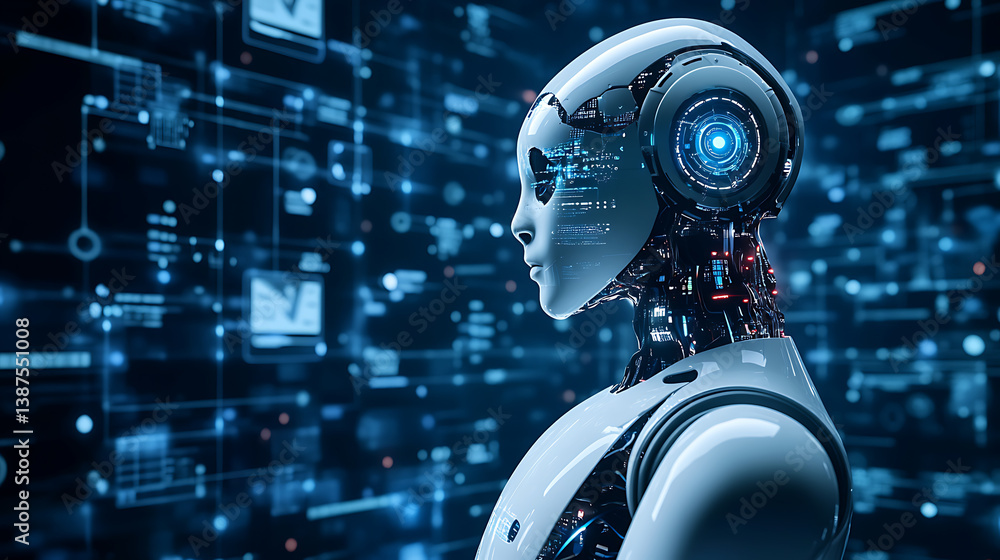 Poster an ai powered system optimizing customer service by analyzing support data, ai-assisted response gen