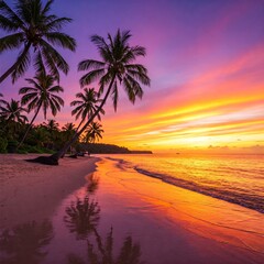 Fototapeta premium sunset at the beach