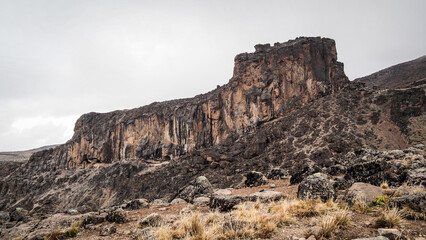 The landscape of Kilimanjaro Mountain in Tanzania