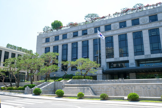 Seoul South Korea - May 20, 2024: The Constitutional Court of Korea, located in Anguk, Seoul