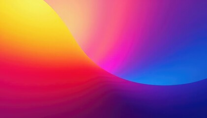 Abstract gradient, flowing colors, smooth transition, bright, vibrant