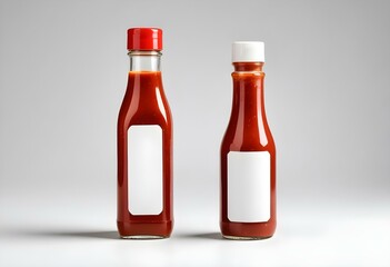 sauce bottle isolated on white background
