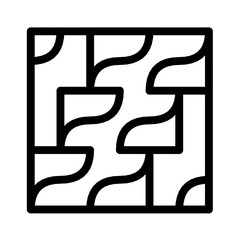 Abstract pattern geometric outline square shape