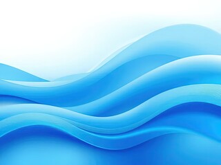 Fototapeta premium Abstract blue wave background with smooth gradient, backdrop, abstract