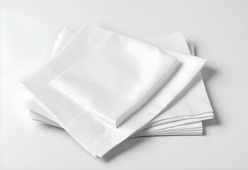 paper napkin isolated on white background