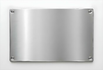 metal plate on a white background