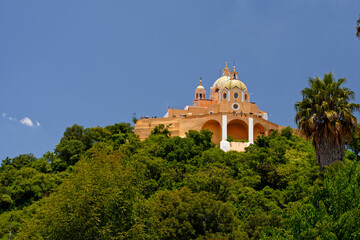 Santuario de Nuestra Se&ntilde;ora de los Remedios Cholula in Mexico during daytime.