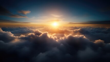 Fototapeta premium Vast cloudscape at sunrise