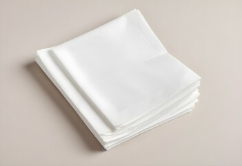 paper napkin isolated on white background