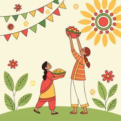 pahela boishakh with beautiful background