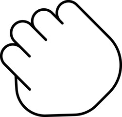 Hand Grab Vector Stock Icon