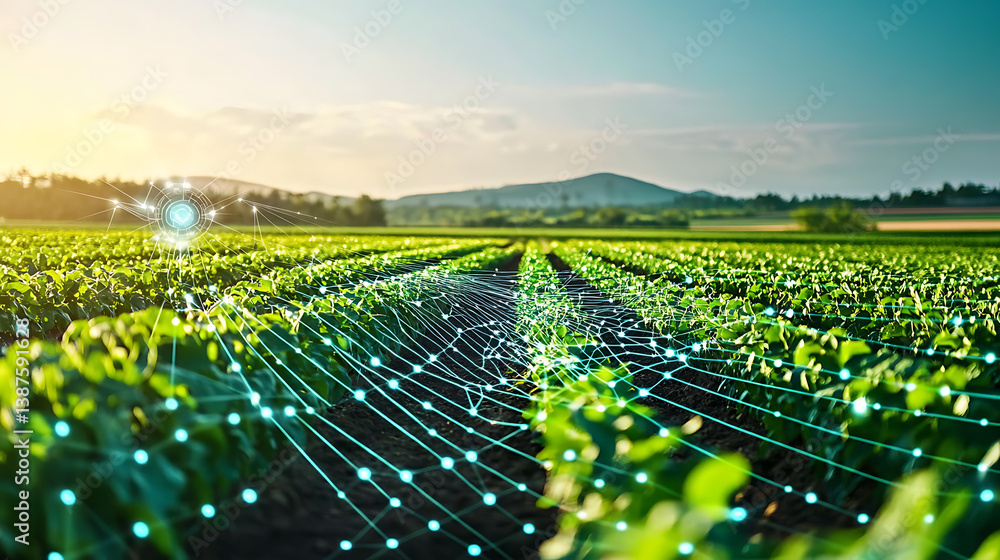 Poster an ai powered system optimizing smart farming by analyzing soil data, ai-assisted crop prediction, a
