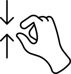 Zoom Out Vector Stock Icon