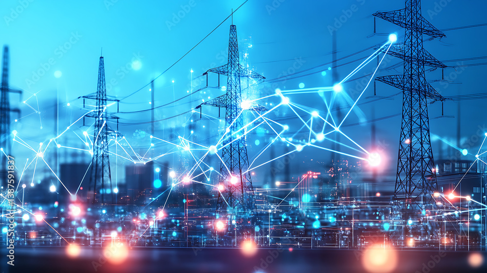 Poster an ai powered system optimizing smart grid management by analyzing energy consumption data, ai-assis
