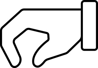 Obraz premium Putting Hand Vector Stock Icon
