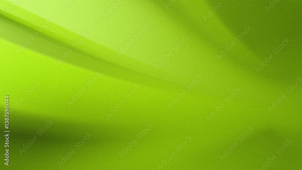 Poster a vibrant green background with soft light creating a serene and calming abstract visual experience