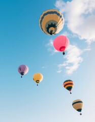 Fototapeta premium Hot air balloons in the sky