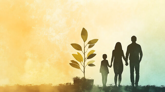 Illustration of a couple planning a secure retirement with wise investments (3)