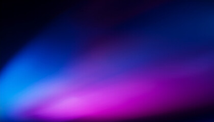 Fototapeta premium Blurred abstract orchid-blueviolet color neon light, gradient, neon, background, overlay, texture, radiance, glow, soft, dark, black, empty, defocused, space, blur, color, illustration.