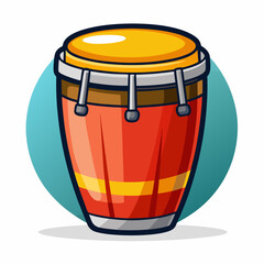 drum, music, percussion, instrument, djembe, isolated, bongo, musical, sound, wood, traditional, rhythm, white, beat, culture, drums, ethnic, art, conga, object, drummer, illustration, play, 3d, equip