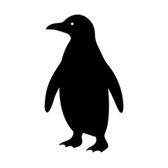 silhouette of a penguin