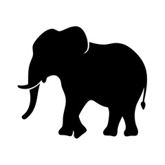 silhouette of elephant