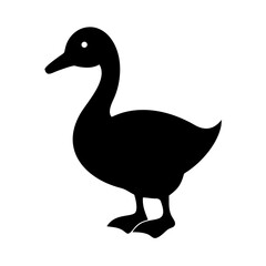 vector illustration of a duck