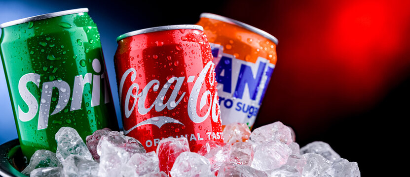 Flagship products of The Coca-Cola Comp.: Coke, Fanta and Sprite