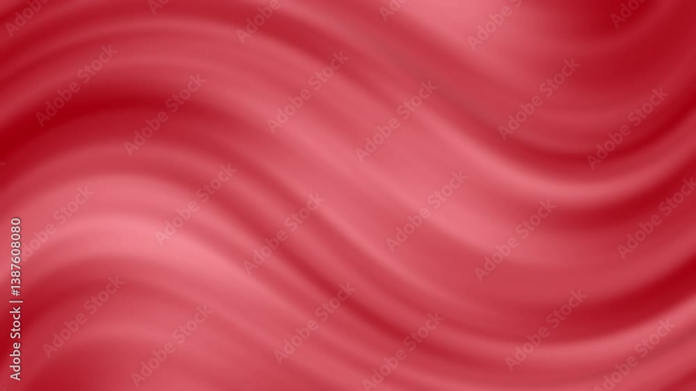 Poster smooth red gradient texture with flowing motion for background design and creative projects