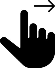 Swipe Right Vector Stock Icon