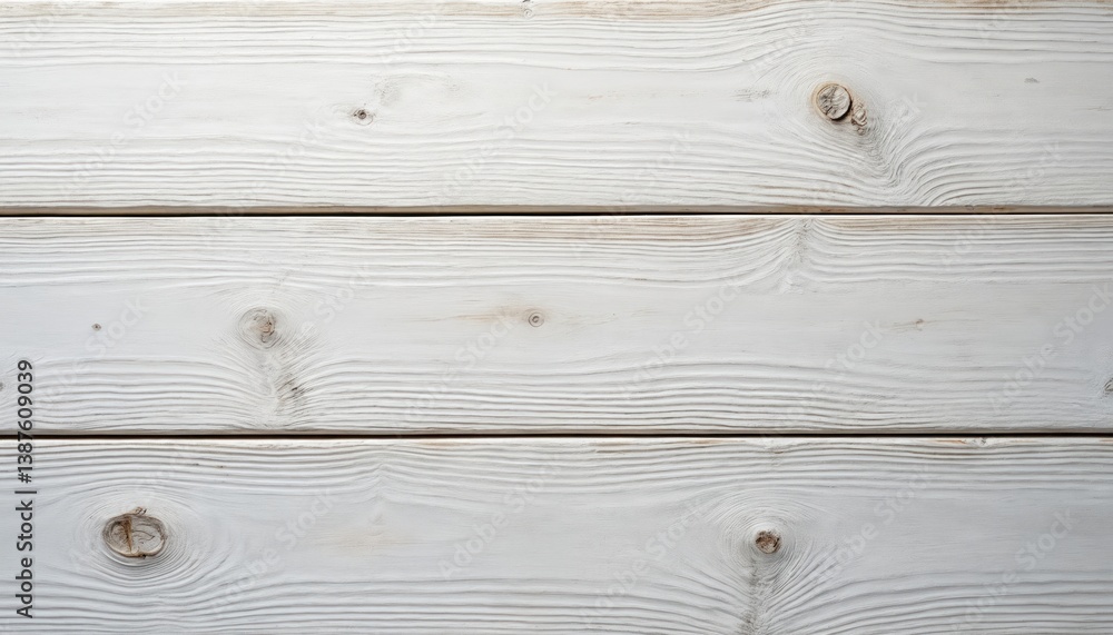 Aufkleber white washed wood texture. visible grain and knots on horizontal planks. natural background rustic v