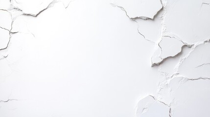 Obraz premium Cracked white powder surface texture