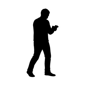 recommend clip art: Man counting money during financial crisis