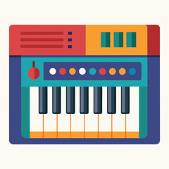 piano keys on white background