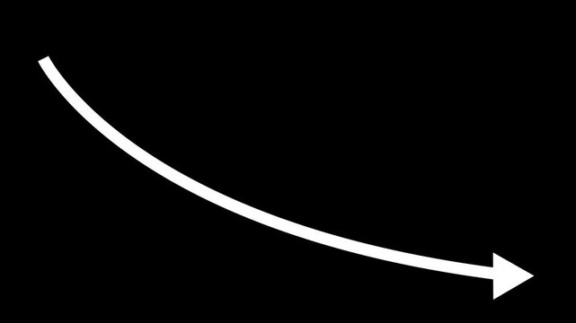 Easy to use clip of downward arrow 