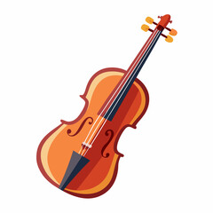 Fototapeta premium violin on white background
