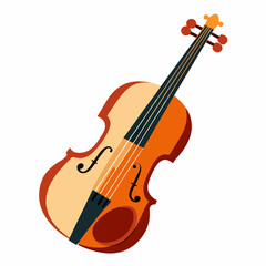Fototapeta premium violin on white background