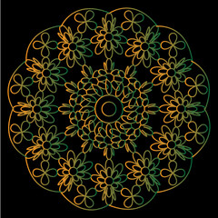 Mandala design, mandella spiral art, mandela coloring page, colouring book.