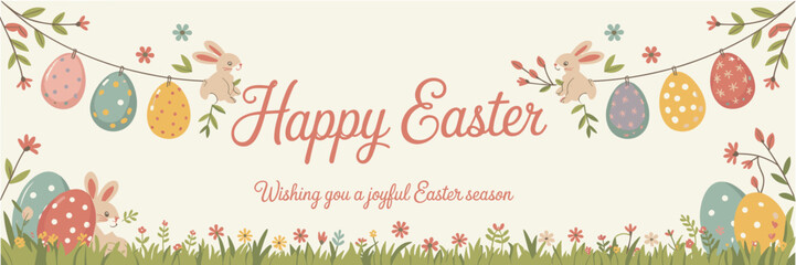 Easter poster, Easter banner, banner, Easter clipart, happy Easter, Easter 2025, 2025, Easter celebration, easter sublimation, easter card, easter, bunny, rabbit, egg, card, spring, cartoon, holiday, 